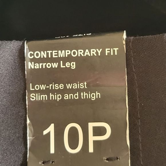 Amanda & Chelsea Black Cropped Ankle Career Trousers Size 10P NWT - Picture 8 of 8